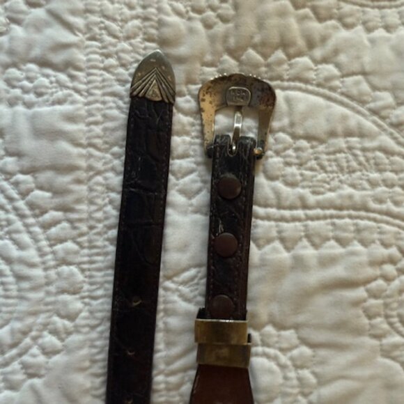 FALCONHEAD HANDMADE STERLING SILVER BELT - Picture 4 of 5